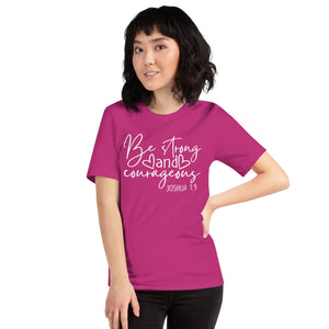 Be Strong and Courageous Women's Fitted Tee