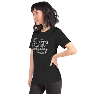 Be Strong and Courageous Women's Fitted Tee