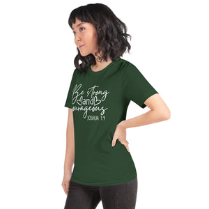 Be Strong and Courageous Women's Fitted Tee