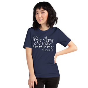 Be Strong and Courageous Women's Fitted Tee