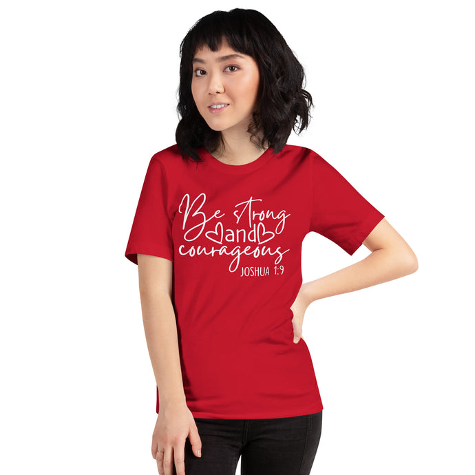 Be Strong and Courageous Women's Fitted Tee