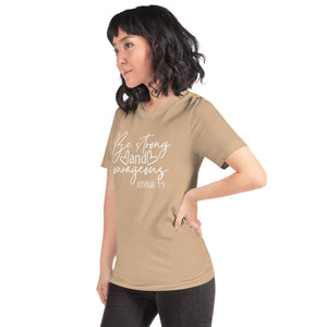 Be Strong and Courageous Women's Fitted Tee